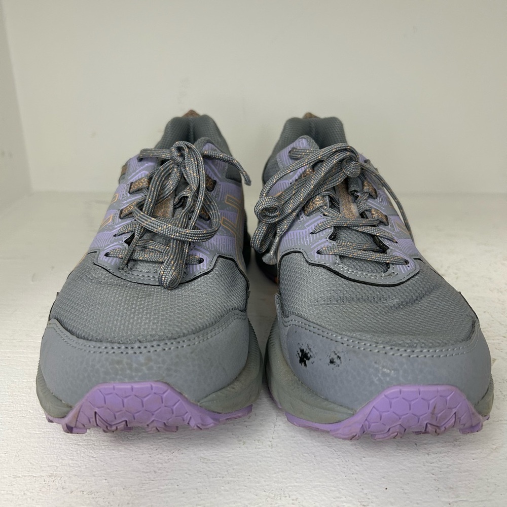 ASICS Women's Gray and Lavender Athletic Shoes - Picture 2 of 7